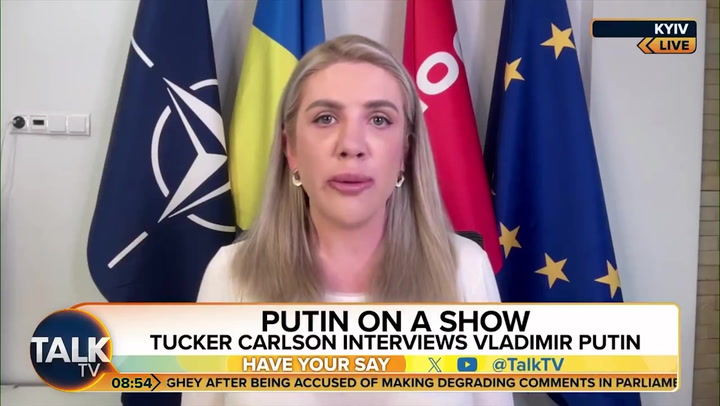 Putin allowing Tucker Carlson to interview him to 'push propaganda,' says Ukrainian MP
