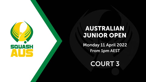 11 April - Australian Junior Open Court 3