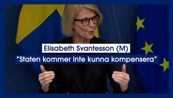 Elisabeth Svantesson (M): ”Staten kommer inte kunna kompensera”