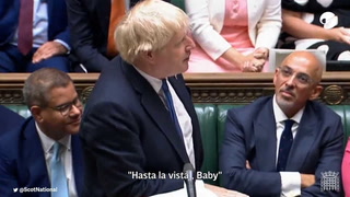 La curiosa despedida de Boris Johnson en el Parlamento tras su renuncia como primer ministro