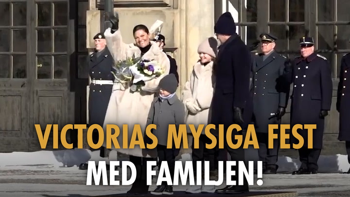Victorias stora firande på slottet – med hela familjen!