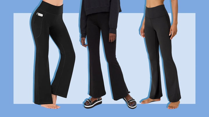 Y2k yoga flare leggings, Women's Fashion, Bottoms, Jeans