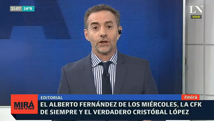 Luis Majul: El Alberto Fernández de los miércoles, la CFK de siempre y el verdadero Cristóbal López