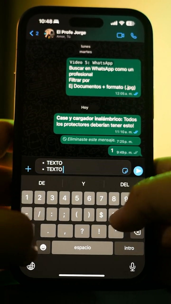 Nueva Función De Whatsapp- Ahora Podrás Insertar Viñetas (- Texto), Numeración Automática (1. Texto), Puedes Poner Citas ( Texto) Y Finalmente Puedes Poner Texto Sombreado (`Texto`)
