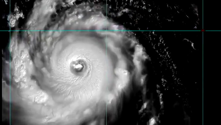 Loop de un día entero del poderoso tifón Trami - Fuente: Twitter