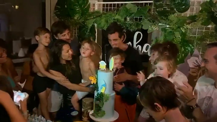 Pampita comparte el canto de cumpleaños a su hijo Bautista - Fuente: Instagram