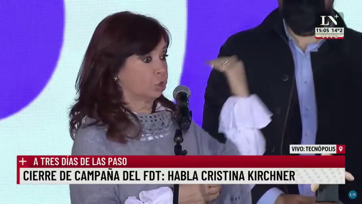 Cristina Kirchner: 'No somos chinos'