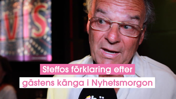 Steffos förklaring efter gästens känga i Nyhetsmorgon