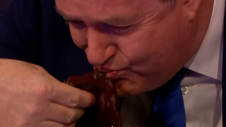 Piers Morgan eats raw liver during interview with Liver King