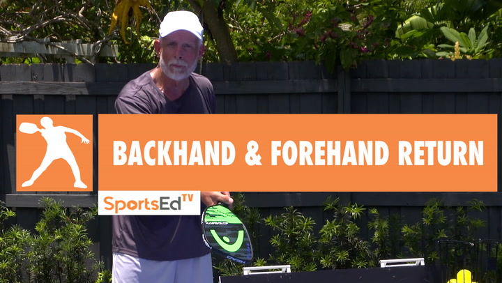 Pickleball Lesson: Backhand and Forehand Return