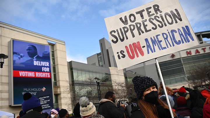 Watch live as activists march for voter rights on Martin Luther King Jr Day