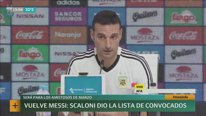 Lionel Scaloni dio la lista de convocados al Selección