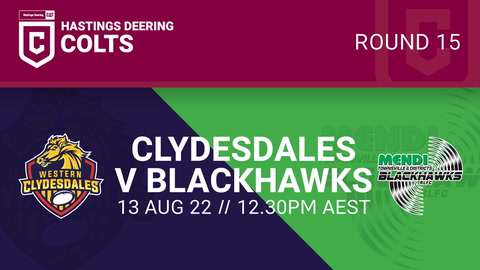 Western Clydesdales - HDC v Townsville Blackhawks U21 - HDC