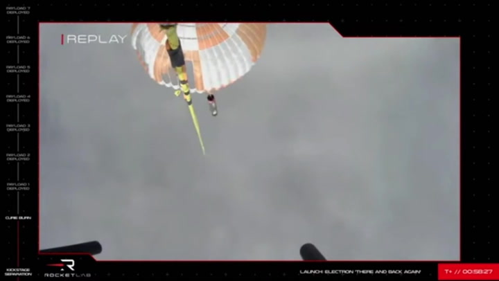 Helicopter catches rocket falling from space in first-of-its-kind manoeuvre