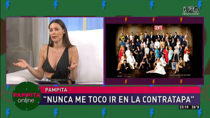 Pampita, sobre la producción de Revista Gente: 'Me pusieron panza' - Fuente: Net TV