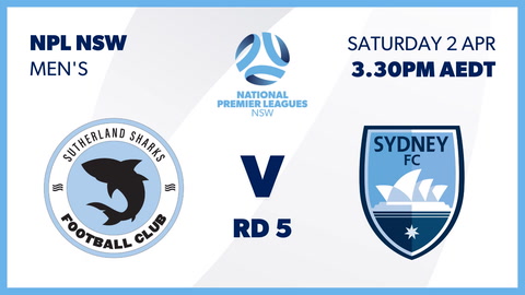 2 April - NPL NSW Mens - Round 5 - Sutherland Sharks FC v Sydney FC