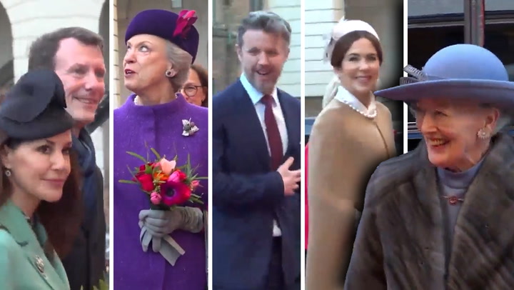 HURRA! Här kommer kungafamiljen till drottning Margrethes stora firande