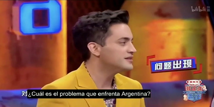 Un argentino panelista en un programa de la televisión china explicó el fenómeno de la inflación