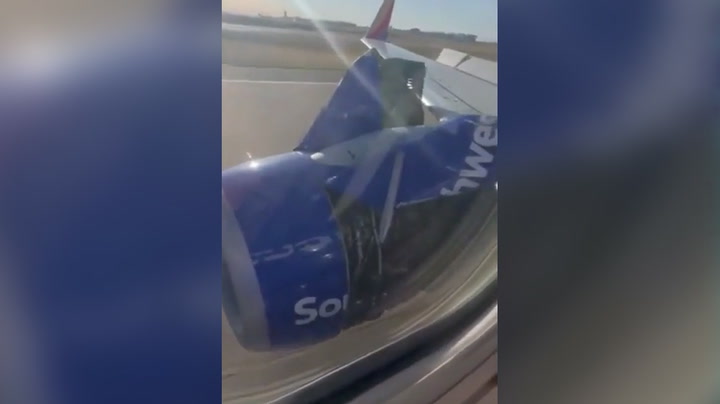 Terrifying video shows engine of Southwest Airlines Boeing 737 ripping apart during takeoff