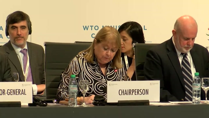 Susana Malcorra en la XI Conferencia Ministerial de la Organización Mundial del Comercio