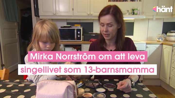 Mirka Norrström om att leva singellivet som 13-barnsmamma