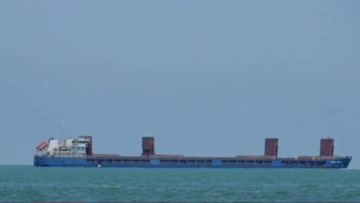 Russian ship carrying Ukrainian grain stalls in Turkey’s waters