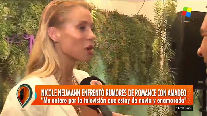 Nicole Neumann: 'Me entero por la tele de mi vida; no estoy de novia'