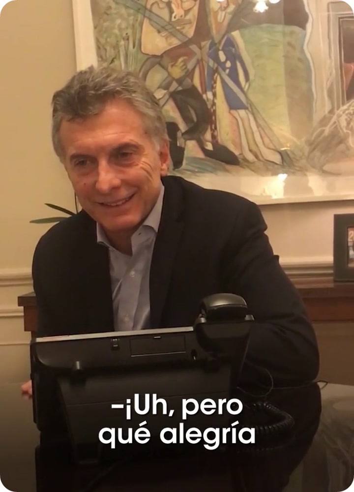 El llamado de Mauricio Macri al Payaso Santiago