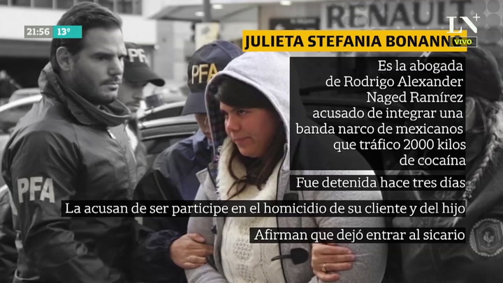 Tercer caso, Julieta Bonanno: abogada de una banda narco que tráfico 2000 kg de cocaína