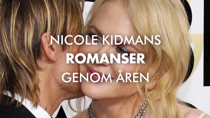 Nicole Kidmans romanser genom åren