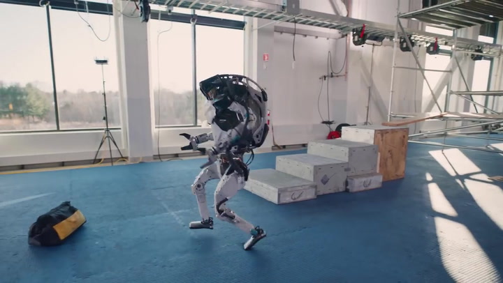 Una demo de Atlas, el robot humanoide de Boston Dynamics