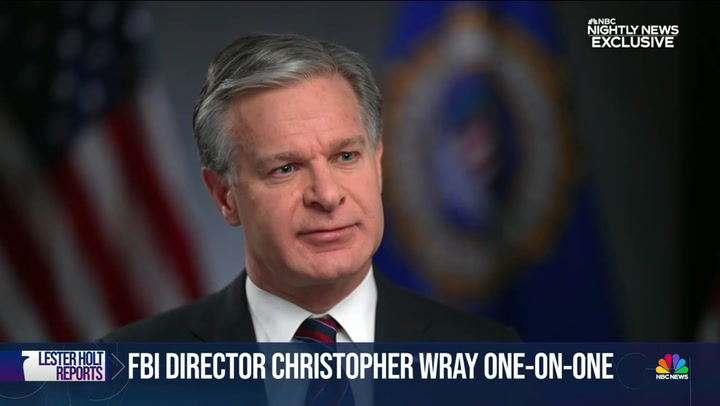 Wray: We're Not Monitoring Campus Protests, 'We Don't Monitor Protests' We Do Share Intel. About Threats