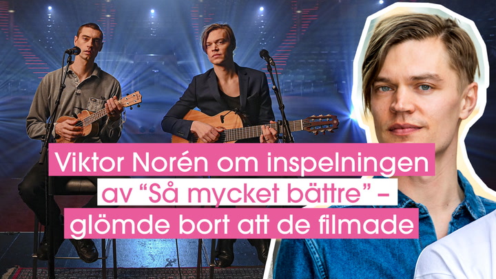 Gustaf Norén om inspelningen av ”Så mycket bättre” – Jag var jättenervös