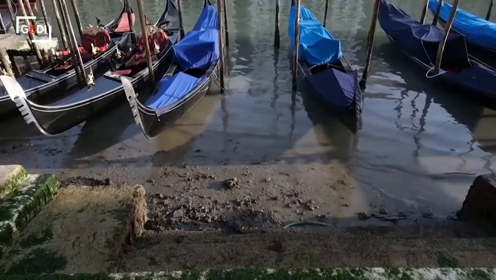 Las impactantes imágenes de Venecia sin agua - Fuente: Global Ecosystem Dynamics Investigation