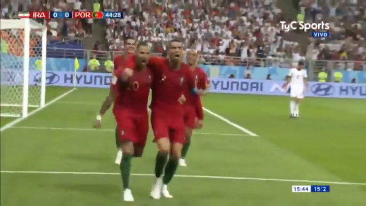 El gol de Quaresma que deja a Portugal 1-0 ante Irán - Fuente: TyC Sports