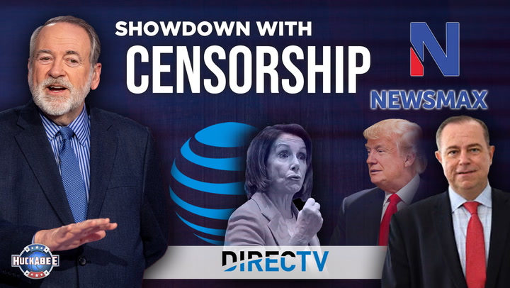 NewsMax CEO on Media Censorship - Huckabee - February 11, 2023