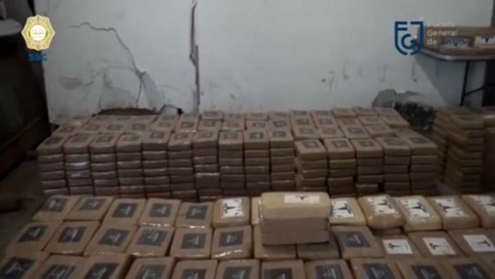 Así incautaron tonelada y media de cocaína colombiana en Ciudad de México 