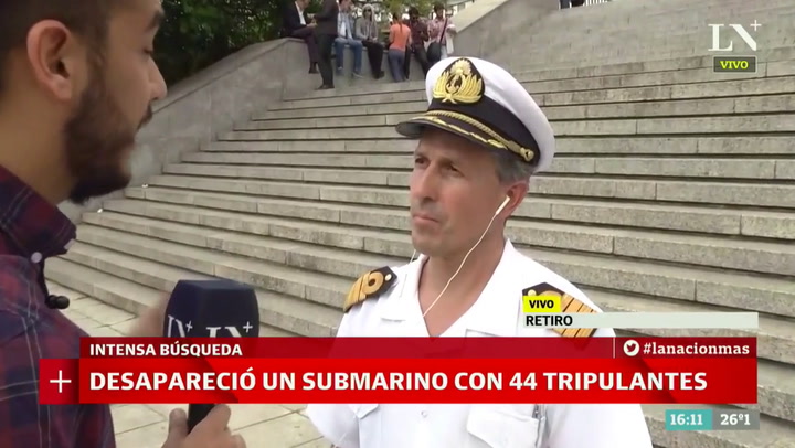 Habla Enrique Balbi, vocero de la Armada, sobre la desaparición del submarino