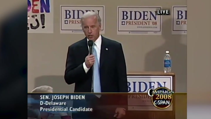 Joe Biden claims lobbyists 'aren't bad people' during his 2008 presidential campaign
