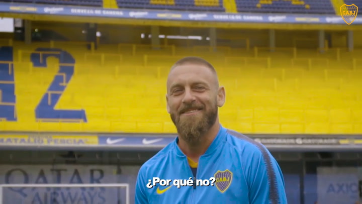 Uno de los videos de presentación de Daniele De Rossi en Boca Juniors - Fuente: CABJ