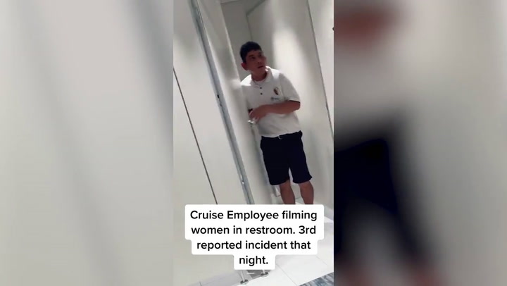 Cruise ship passenger catches male employee allegedly 'filming' in women's bathroom