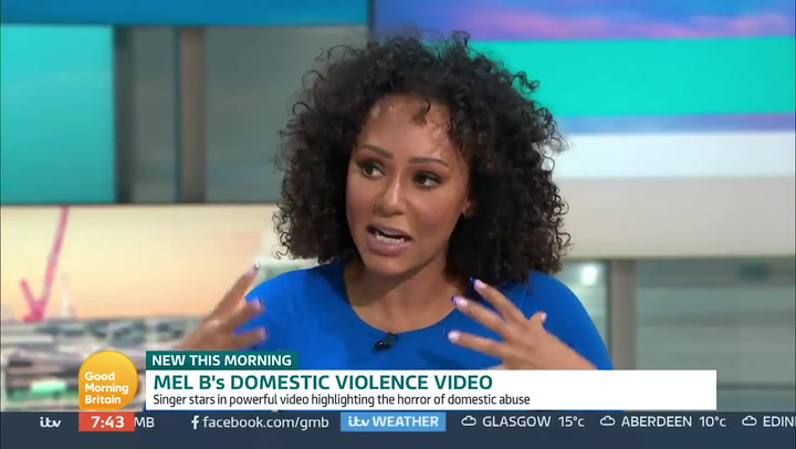 Mel B discusses domestic abuse on Good Morning Britain