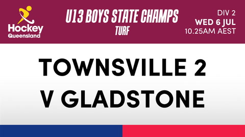 6 July - Hockey Qld U13 Boys Sc - Townsville 2 V Gladstone