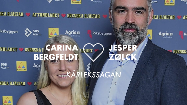 Carina Bergfeldt och Jesper Zølck - kärlekssagan