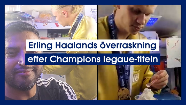 Erling Haalands överraskning efter Champions legaue-titeln