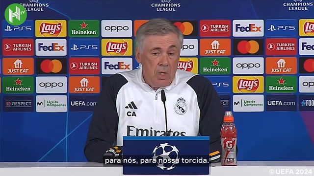 Ancelotti se diz esperançoso por "outra noite mágica" do Real na Champions