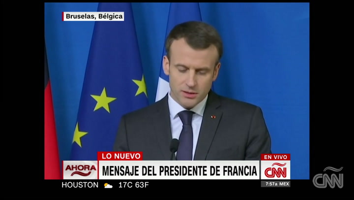 Macron: 'Todo nos hace creer que fue un ataque terrorista' (Fuente: CNN)