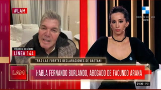 Fernando Burlando, abogado de Facundo Arana, contó los pasos a seguir en el conflicto con Romina Gaetani