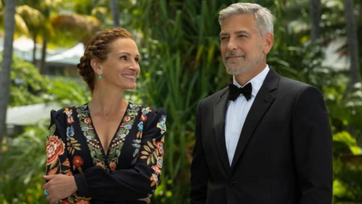 George Clooney and Julia Roberts reunite as a divorced couple in Ticket to Paradise