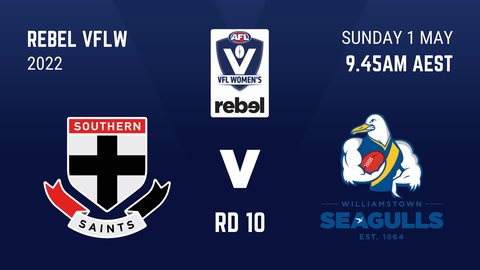1 MAY - VFLW - R10 - Southern Saints v Williamstown
